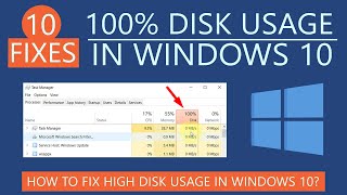 How to Fix 100 Disk Usage in Windows 10  Resolve High Disk Usage Issue in 2020 [upl. by Aggy]