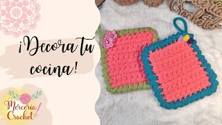 Agarradera de cocina a crochet facil de entender y rápido de hacer decora tu cocina [upl. by Sutherlan]