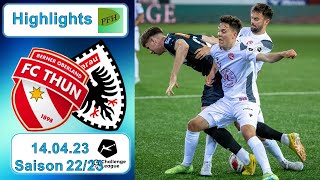 Highlights FC Thun vs FC Aarau 14042023 [upl. by Nnylyam]