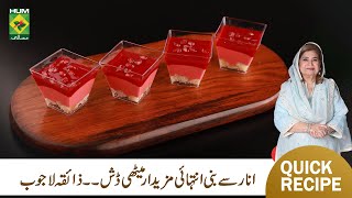 Pomegranate Mousse Recipe by Shireen Anwar  Super Easy Recipe  Shireen Anwar  MasalaTV [upl. by Grefer]