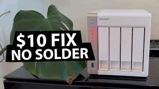 QNAP NAS Red Light Fix Instructions No Solder Solution [upl. by Shandra709]