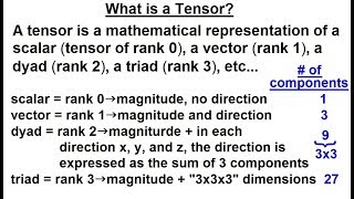 Calculus 3 Tensors 1 of 28 What is a Tensor [upl. by Okimik]