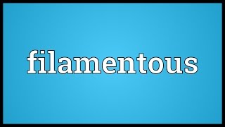 Filamentous Meaning [upl. by Naveb]