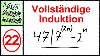 Vollständige Induktion  Aufgabe 22  Teilbarkeit die zweite [upl. by Jehius954]