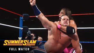 FULL MATCH Bret Hart vs British Bulldog — Intercontinental Title Match SummerSlam 1992 [upl. by Inafets]