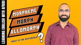 Morpheme Morph and Allomorph Whats the Difference [upl. by Perdita]