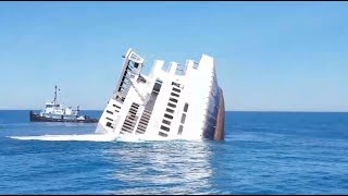 Sinking MV Twin Capes  Cape May Ferry [upl. by Oiuqise]