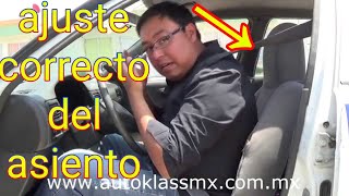 Clase 3 Como Ajustar el Asiento del AutoV06 aprende a manejar desde cero [upl. by Lelia]