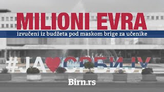 Milioni evra izvučeni iz budžeta pod maskom brige za učenike [upl. by Nellda874]