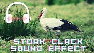 Beautiful White Stork bird sound effect  Real White Storks ClickingClacking sounds [upl. by Kerwinn618]