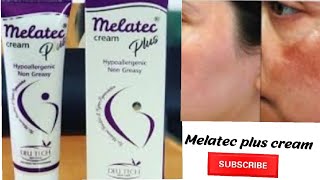 Melatec plus cream Dark spots whitening and net and clean face [upl. by Adilem667]