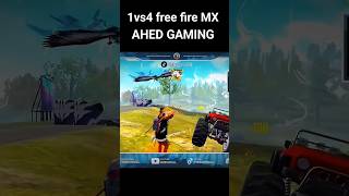 youtubeshorts1vs4 free fire MX😎💯 AHED GAMING dil freefire reels [upl. by Hsina]