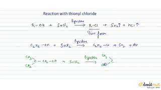 REACTION WITH THIONYL CHLORIDE [upl. by Scevour416]