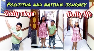 Poojitha and naithik journey dailyvlog vlogs vlogger ytviral ytvideo mylife [upl. by Lothario]