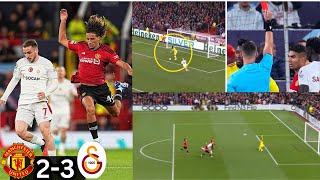 Man United vs Galatasaray 23 Highlights 🤯 Onana mistake Hojlund goal Icardi goal vs Man Utd [upl. by Hilde]