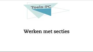 Secties in Word waarom en wanneer [upl. by Victoir]