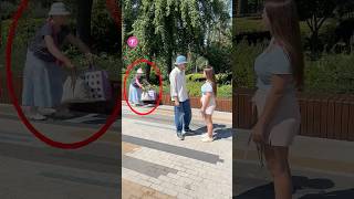 Elderly Woman Struggles Kind Strangers Step In to Help shorts [upl. by Anan]