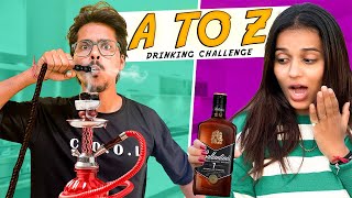 A TO Z DRINKING CHALLENGE WORTH 10000RS  Sunny Bhavsar [upl. by Klenk622]