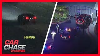 Stolen car pursuit Driver leads authorities on highspeed chase through LA  Car Chase Channel [upl. by Spaulding]