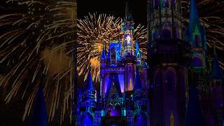 Cinderella Castle Fireworks Disney Magic Kingdom 🎆 disneyfireworks disneyfans magickingdom [upl. by Yemirej]