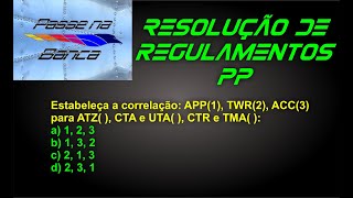 Resolução Regulamentos de Tráfego Aéreo  ATZCTRTMACTAUTA [upl. by Orips654]