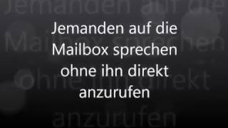 Jemanden auf die Handy Mailbox sprechen ohne ihn direkt anrufen zu müssen [upl. by Budwig813]