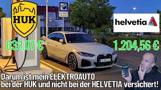 Darum ist mein ELEKTROAUTO bei der HUK und nicht bei der HELVETIA versichert [upl. by Jankey]