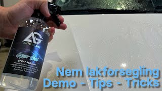 Auto Glanz Aqua Seal  Tips amp Tricks til nem lakforsegling [upl. by Primrosa]