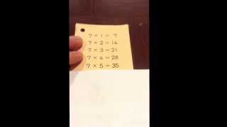 Kumon chant times table 7 song multiplication [upl. by Calvo]