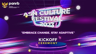 KickOff ASN Culture Festival 2023 [upl. by Prady]