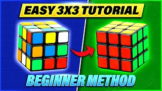 How to Solve a 3x3x3 Rubiks Cube Easiest Tutorial for Beginners High Quality [upl. by Egas]