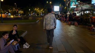 Phnom Penh Walk 2024  Relaxing Walking Tour at Night  Cambodia 4K [upl. by Heyde]