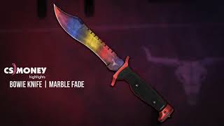 CSGO  Bowie Knife  Marble Fade [upl. by Jewett921]