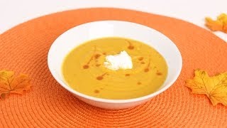 Roasted Butternut Squash Soup Recipe  Laura Vitale  Laura in the Kitchen Episode 660 [upl. by Divad]