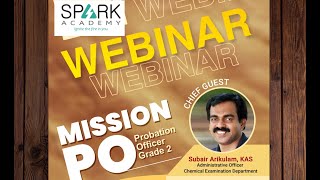 WEBINARProbation Officer GrIIKerala PSCMISSION PO Spark Academy Kerala [upl. by Nwahsel]