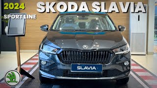 Skoda slavia sportline 2024 detailed review slavia [upl. by Lunetta]