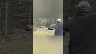 Baikal Double Barrel Rifle 4570 Govt VS Kitchen Pans [upl. by Lona483]