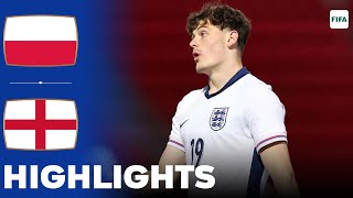 England vs Poland  Highlights  U20 International Friendly 19112024 [upl. by Ainalem]