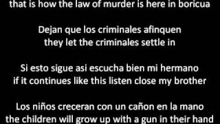 Vico C La Recta Final con LetraLyrics ENGLISH AND SPANISH [upl. by Odraude]