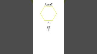 Easy formula to find the area of ANY Regular Polygon simple mathformula easy polygon math [upl. by Peters]