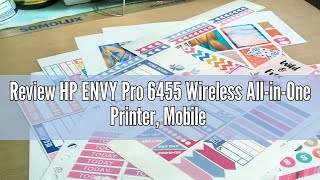 Review HP ENVY Pro 6455 Wireless AllinOne Printer Mobile Print Scan amp Copy Auto Document Feeder [upl. by Lzeil942]