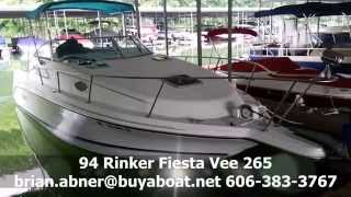 94 Rinker Fiesta Vee 265 from BuyaBoatNet [upl. by Geer466]