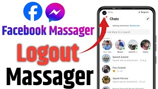 How To Logout On Facebook Messenger  Facebook Messenger Logout Kaise Kare [upl. by Mumford137]