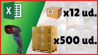 ▶️ Cómo hacer inventario en Excel con múltiplos por cajas y palets Plantilla descargable [upl. by Schechinger762]