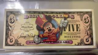 2020 Disney Dollar Currency Collection [upl. by Ynaffad]