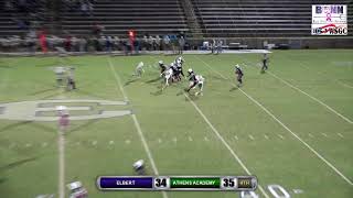 Football ELBERT vs ATHENS ACADEMY [upl. by Pihc]