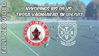 Nyköpings BIS mot Trosa Vagnhärad SK U16U17 ⚽ VEO Full Game [upl. by Ammadis689]