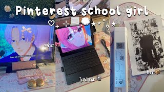 Pinterest girl back to school 📓🎧chemistry notes grwm for school allnighters back to school 2024 [upl. by Tati511]