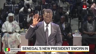 Senegal’s Bassirou Diomaye Faye Sworn In as New President [upl. by Eltsyrc]