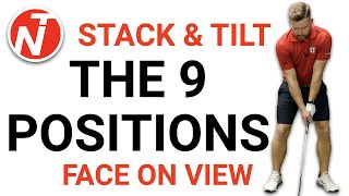 9 POSITIONS OF STACK amp TILT FACE ON  GOLF TIPS  LESSON 217 [upl. by Konyn]